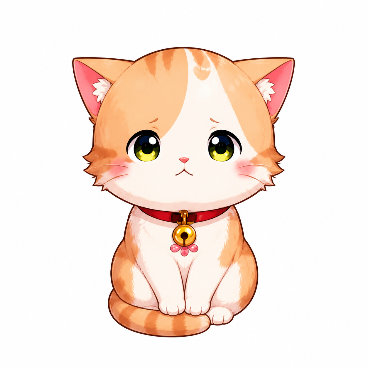 借りてきた猫の猫ランクイラスト