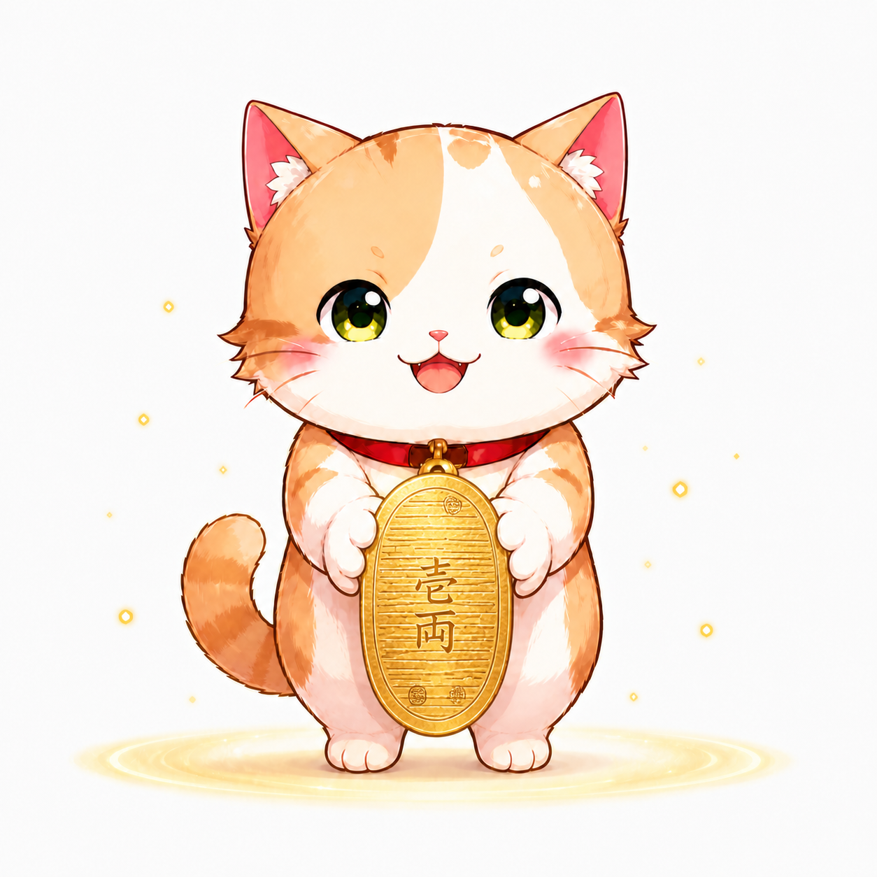 猫の恩返しの猫ランクイラスト