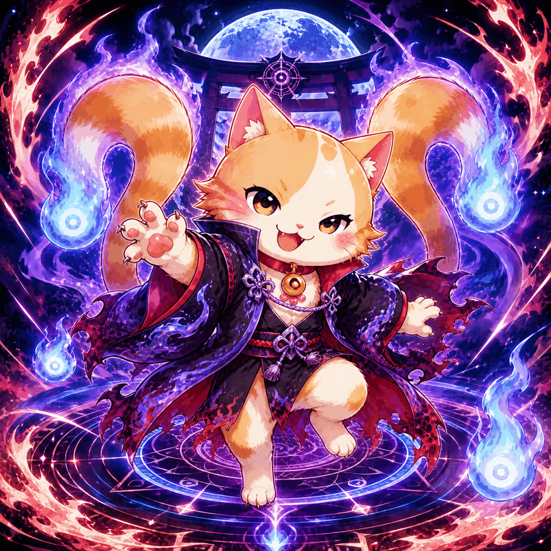 猫又の猫ランクイラスト